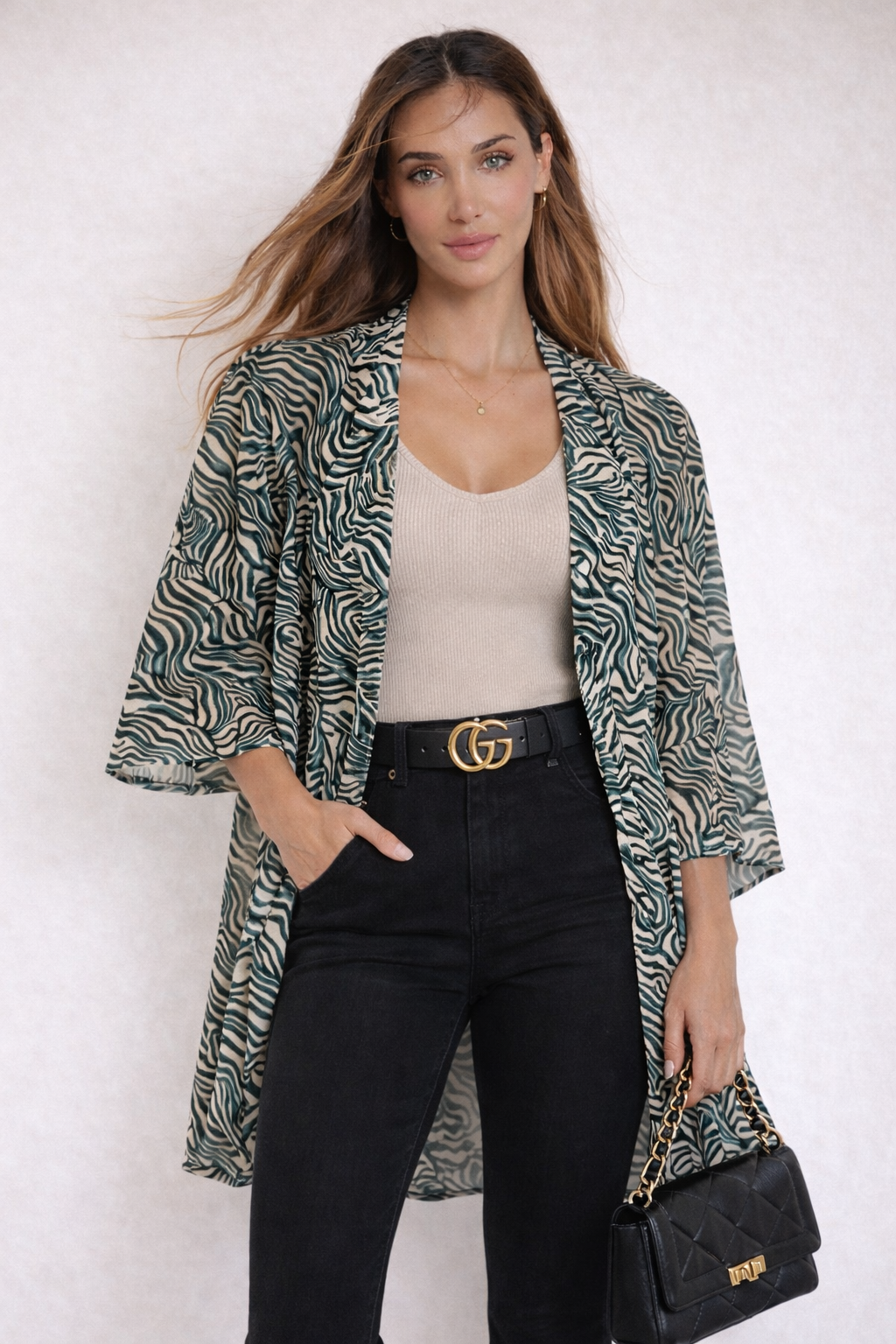 Docor España Kimono camisola mujer diseño Print