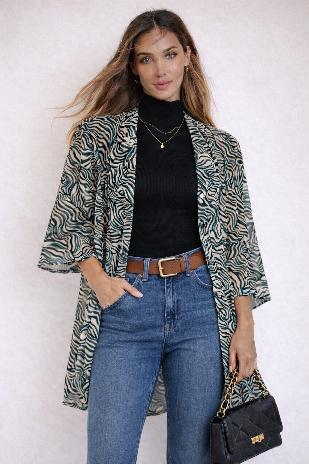 Docor España Kimono camisola mujer diseño Print