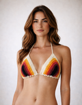 Brasil Top de baño Bikini Mujer Crochet Artesanal colores