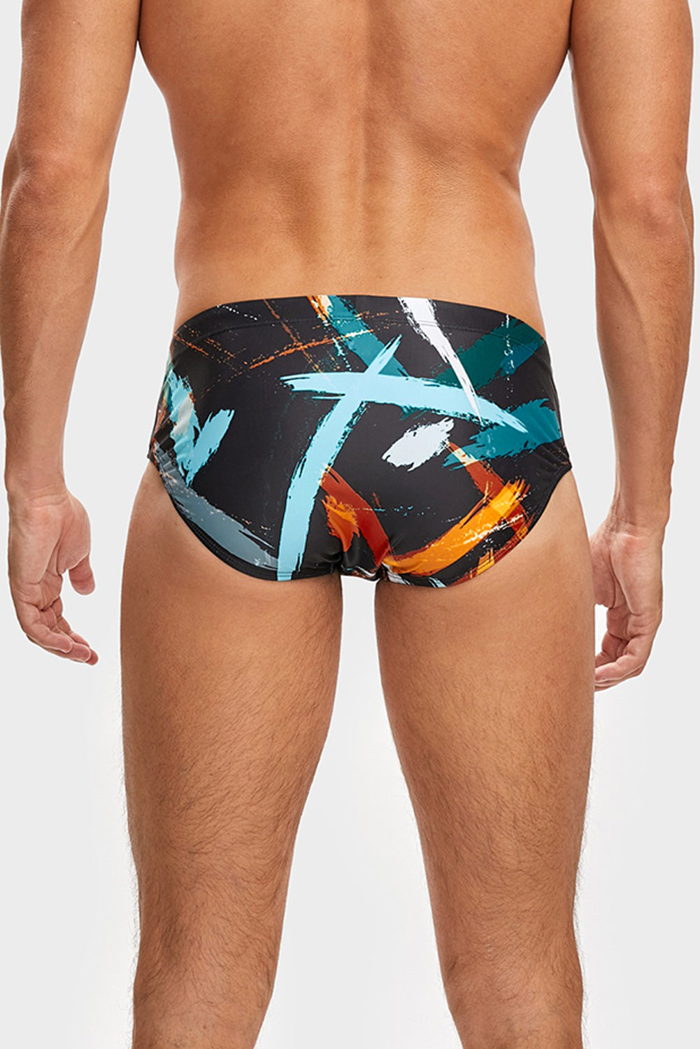 Tie Dye Traje De Baño Elástico Sexy Para Hombre N