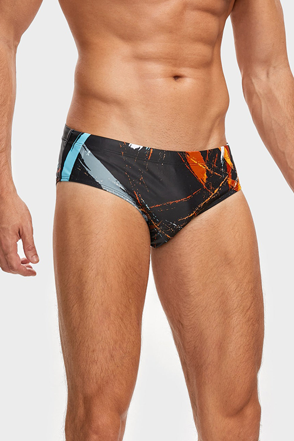 Tie Dye Traje De Baño Elástico Sexy Para Hombre N